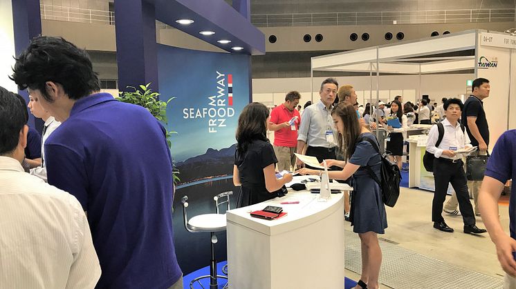 Norges sjømatråd på Tokyo International Seafood & technology Expo