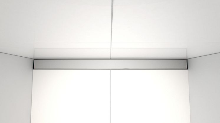 Purus Line Platinum, väggnära golvbrunn