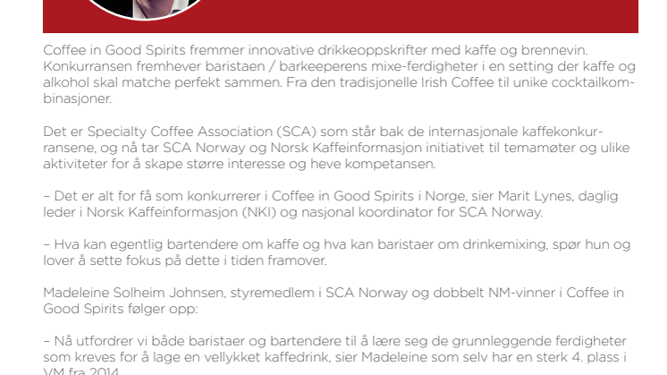 Temamøte: Kaffe og alkohol