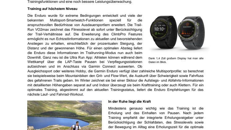 PM Garmin Enduro Multisportuhr