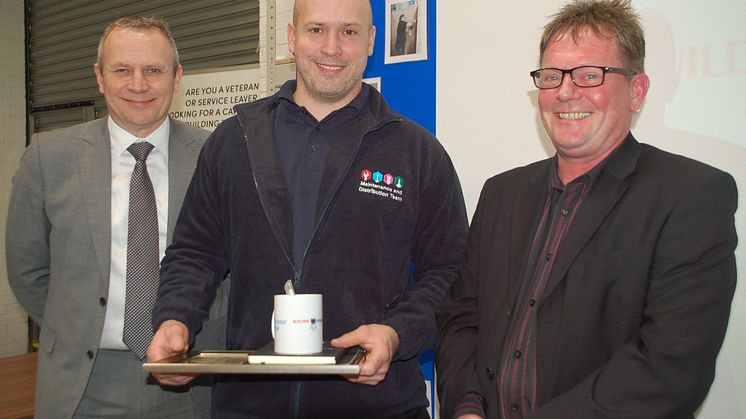 Stuart Holme, skilled maintenance team member receives his diploma