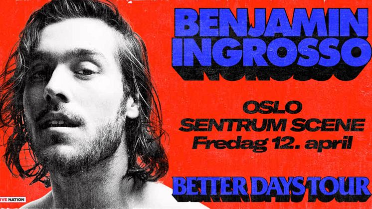 BENJAMIN INGROSSO TIL SENTRUM SCENE!