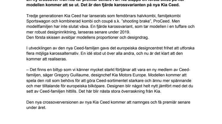 Kia avslöjar ny crossover