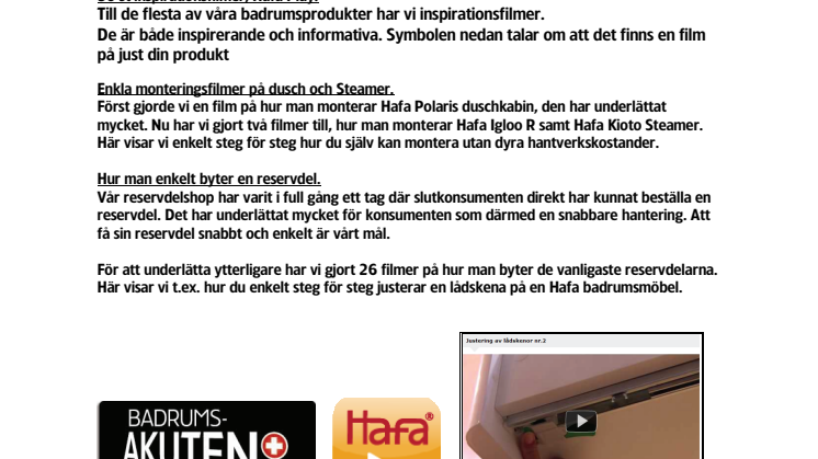 Badrumsakuten - Hafa bjuder på inspiration, tips och hjälp.