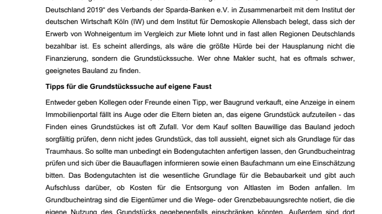Praxis-Tipps für die Grundstückssuche ohne Makler