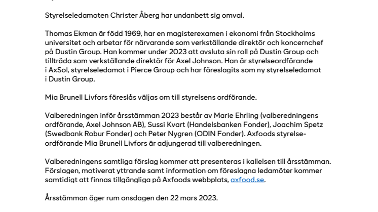 Valberedningens förslag till förändringar i Axfoods styrelse.pdf