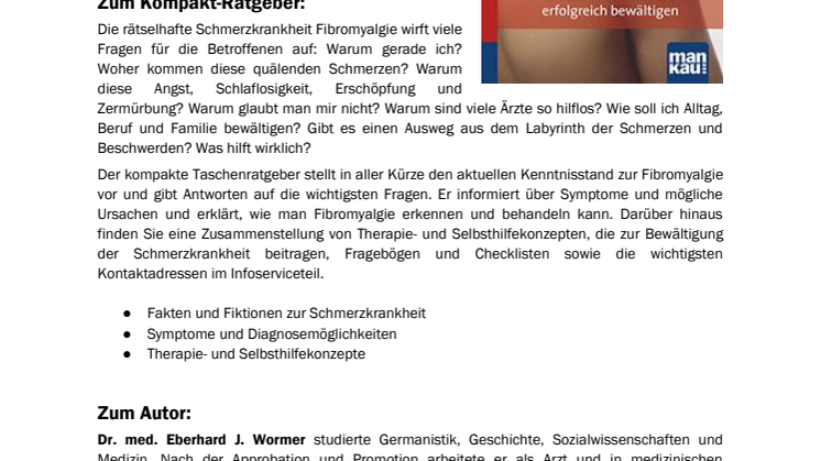 Waschzettel zu "Fibromyalgie"