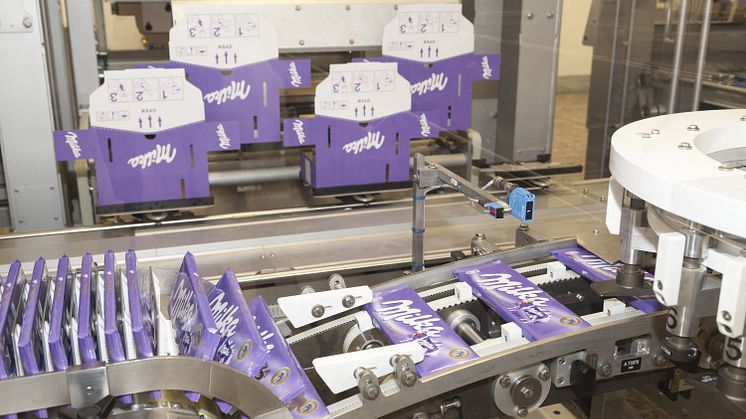 Süße Rekorde im Milka Werk Bludenz: Weltklasse Milka Ski Stars eröffnen Weltklasse-Produktionslinie
