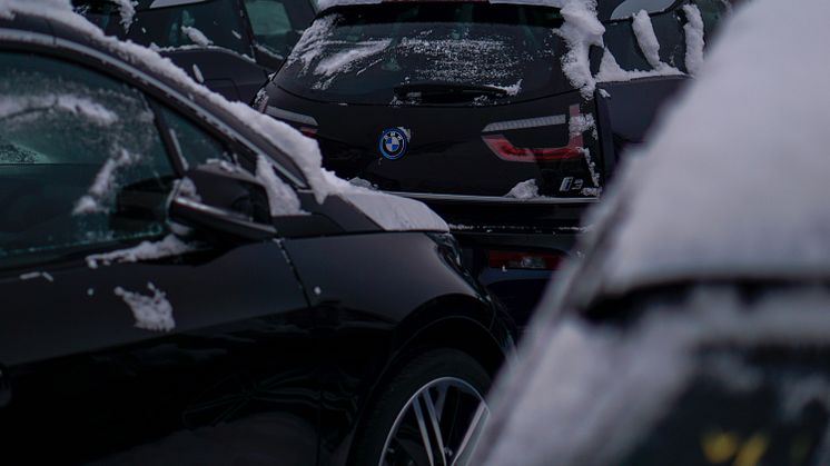 BMW i3 på kaia i Drammen