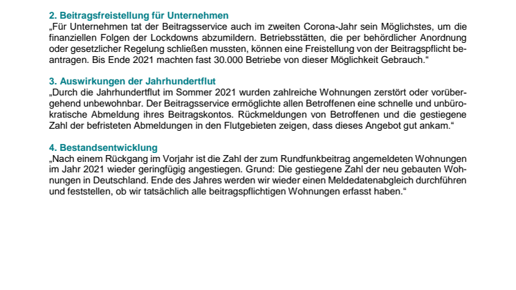 O-Töne zum Jahresbericht 2021 - Transkript
