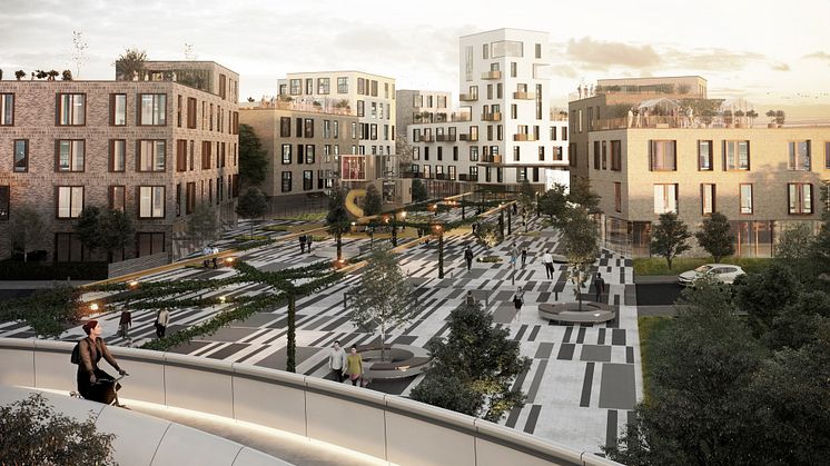 ​Ny bydel i Støvring – nu udbydes grund, sundhedshus og bydelens torv