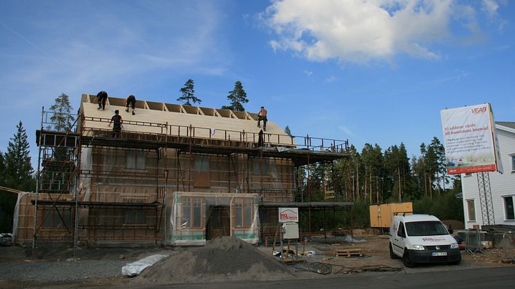 Miljösmarta hus,Åsaliden 5-nytt tak