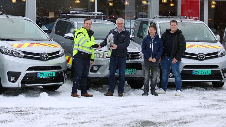 Vi gratulerer Total Trafikkhjelp AS med 5 nye varebiler