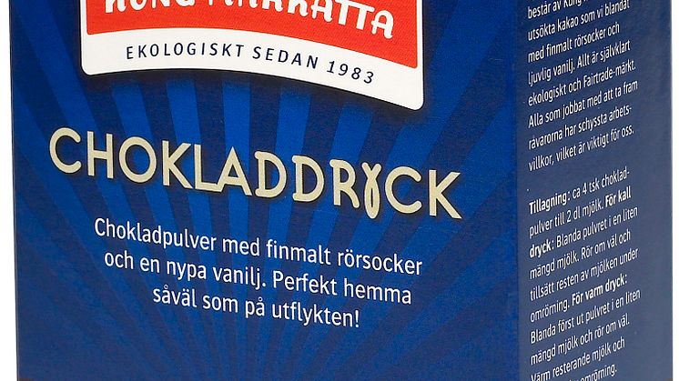 Kung Markatta lanserar KRAV- och Fairtrade-märkt Chokladdryck