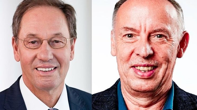 Prof. Dr. Franz Egle (li.), Aufsichtsratsvorsitzender JobNET.AG, Prof. Dr. Michael Nagy, Präsident der    Hochschule der Wirtschaft für Management.