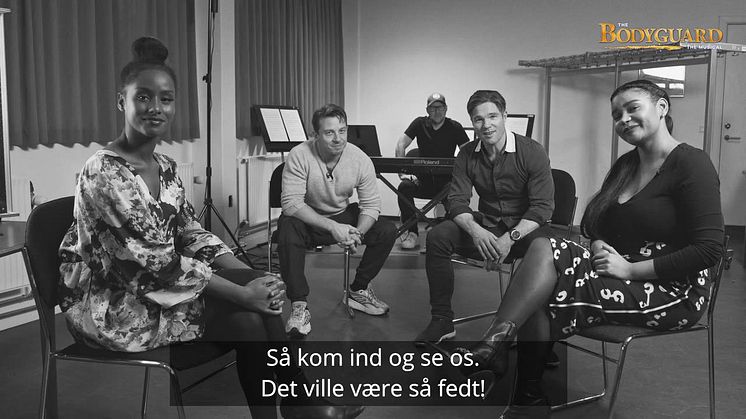 Hilsen fra THE BODYGUARD - THE MUSICAL cast