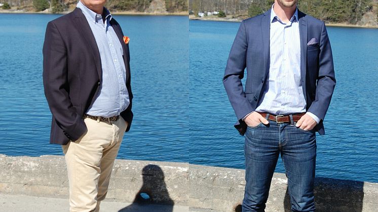 På bilden: Stefan Haglund, KAM för Retail och Håkan Ferm, Försäljningschef Sverige, Villeroy & Boch Gustavsberg