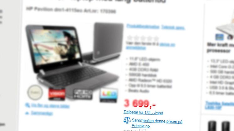 Enklere prissammenligning på nett