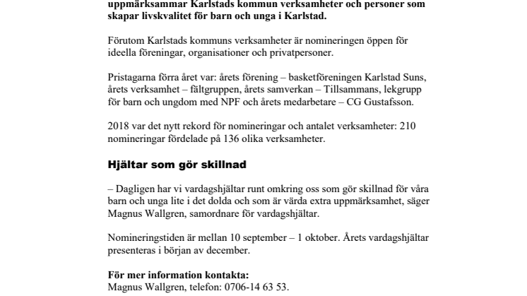 Vardagshjältar fyller 10 år