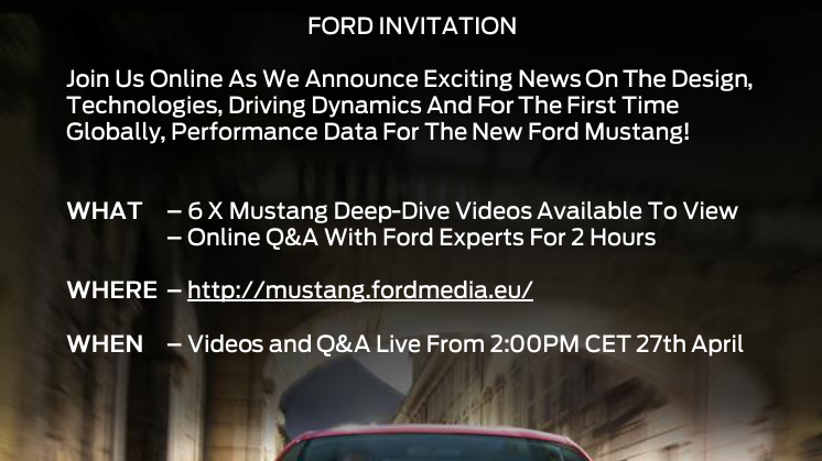 Ford inviterer til "Under the Skin"