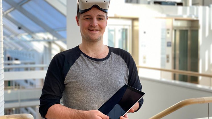 Skövde kommuns digitala fixare Erik Uhlin.