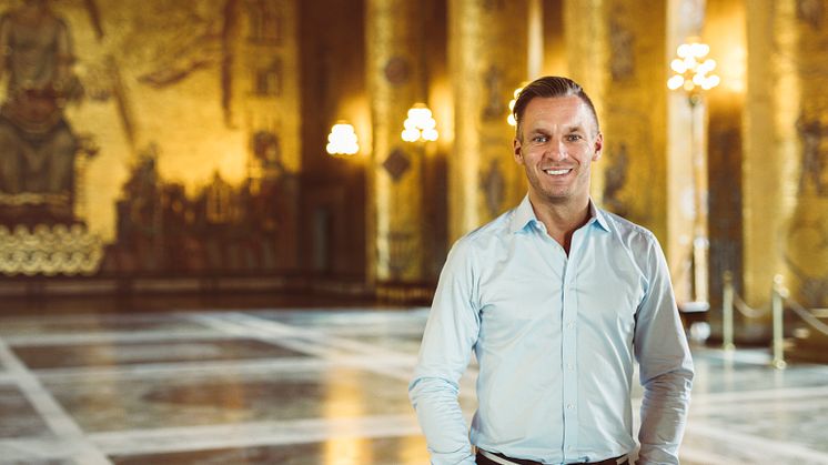 Erik Slottner (KD), äldre- och trygghetsborgarråd i Stockholms stad.