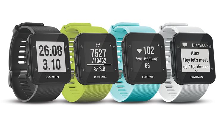 Garmin® Forerunner® 35 En lättanvänd löparklocka med GPS och Elevate™ pulsmätare