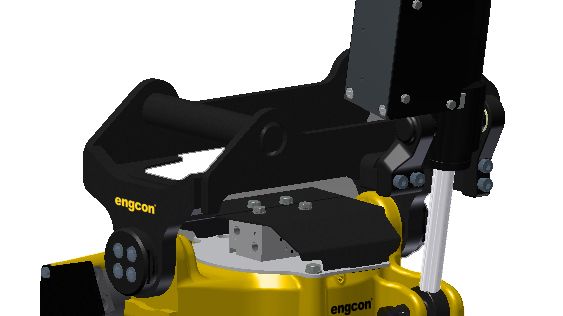 engcon EC204, ny tiltrotator med grip för grävmaskiner upp till 4 ton