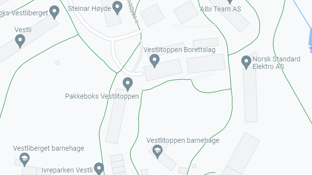Kart Vestliskogen barnehage