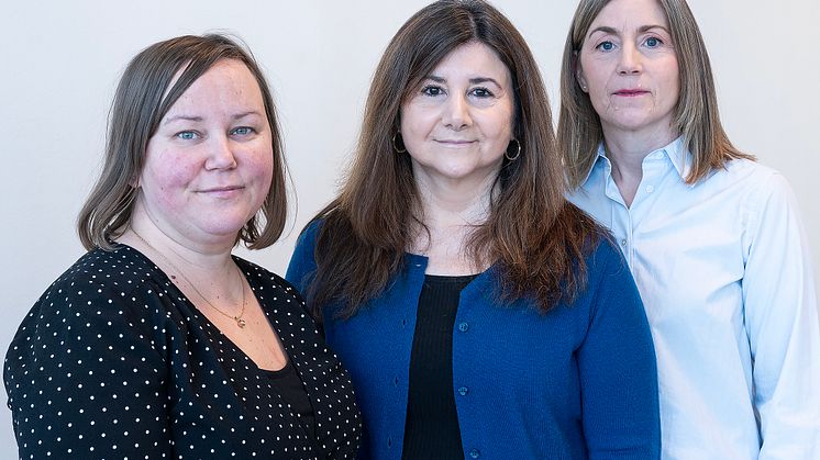 Malin Eneslätt, forskare i omvårdnad, Tiziana Sardiello, forskare i arbetsvetenskap och Anna Jansson, forskare i arbetsvetenskap, samtliga vid Luleå tekniska universitet.