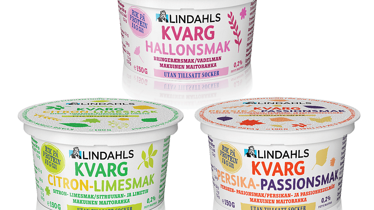 Lindahls lanserar smaksatt proteinrik kvarg utan tillsatt socker