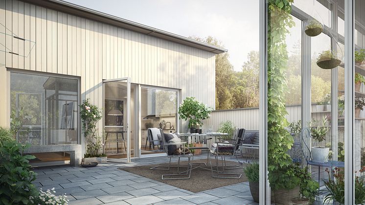  Brf Honungslunden får ett bra läge med närhet till Ulricehamn centrum. Sammanlag planerar Riksbyggen för 34 rymliga rad- och parhus.