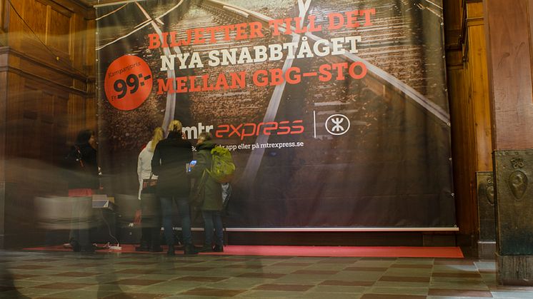 MTR Express förlänger biljettsläppet till göteborgarna