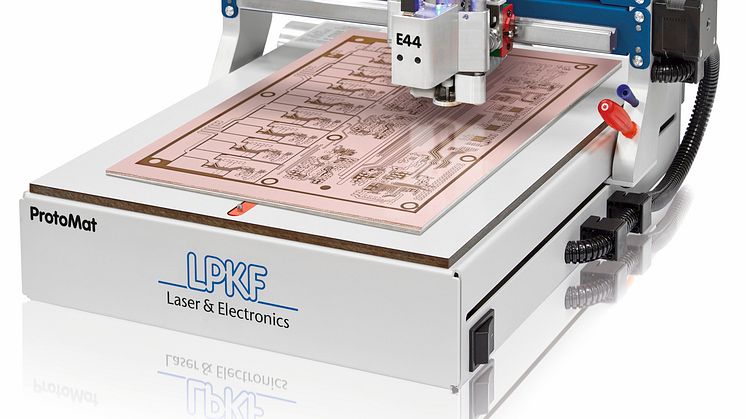 The LPKF ProtoMat E44 is a low-cost introduction to the world of professional in-house printed circuit board prototyping.