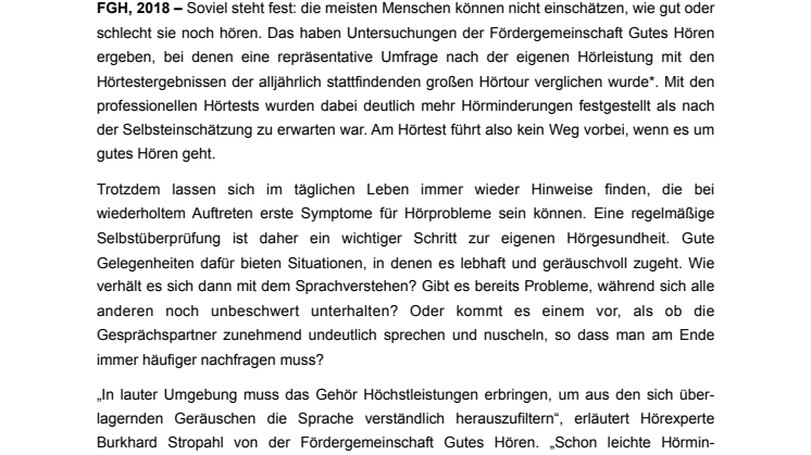 Ohren auf! – diese Symptome können auf Hörprobleme hinweisen