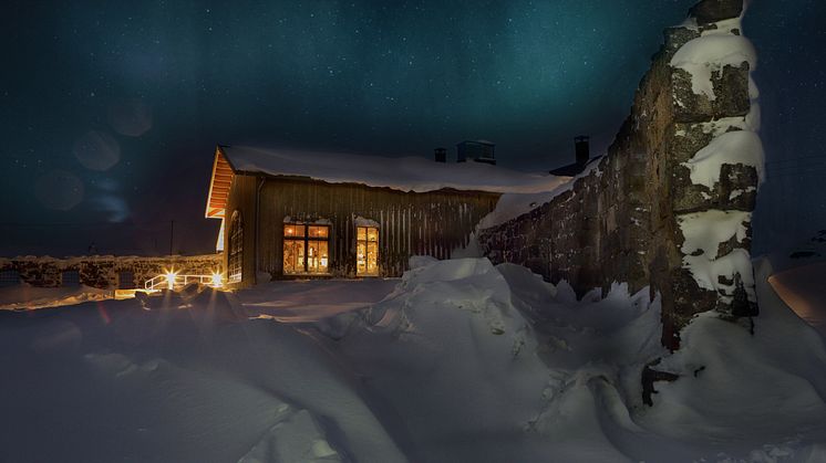 Niehku Mountain Villa vid Riksgränsen.