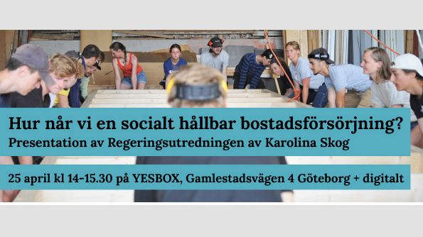 Välkommen på seminarium om socialt hållbara bostäder
