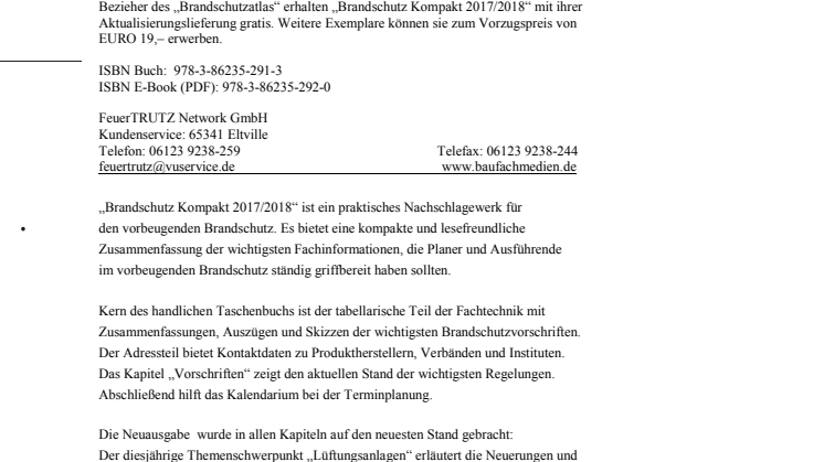 Brandschutz Kompakt 2017/2018