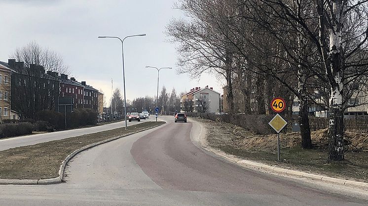 Här byggs snart en ny gång- och cykelväg.   Foto: Hanna Wimander