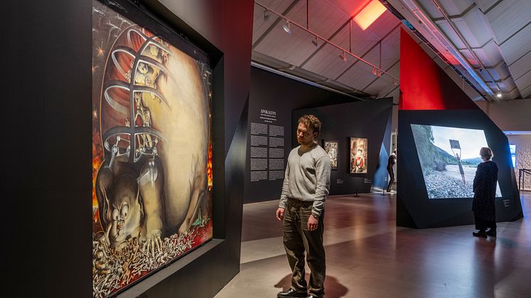 Installationsbild Apokalyps. Från yttersta domen till klimathot