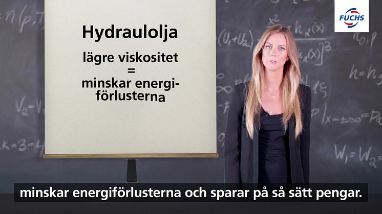 Minska energiförlusterna med rätt hydraulolja