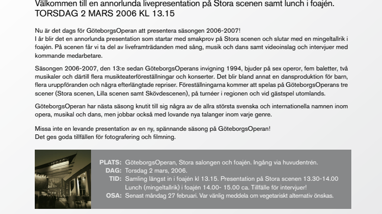 GöteborgsOperans säsong 2006-2007