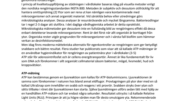 Snabba hygienmätningar kan spara miljarder inom vården