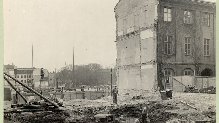 Efter rivningen av Kommendantshuset_foto Göteborgs Stadsmuseum