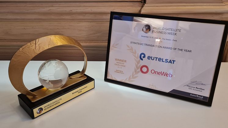 Eutelsat lauréat du prix “Strategic Transaction of the Year” pour son investissement dans OneWeb