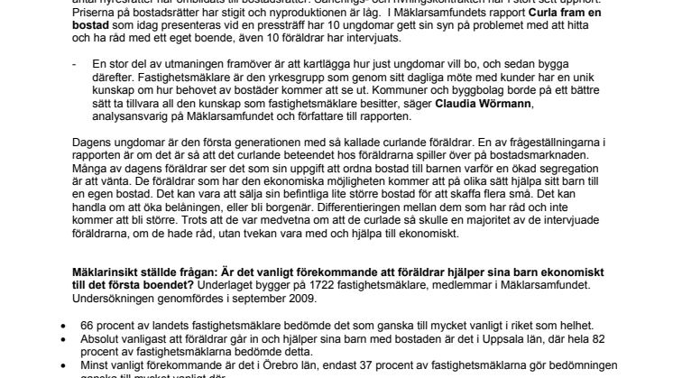 Curla fram en bostad