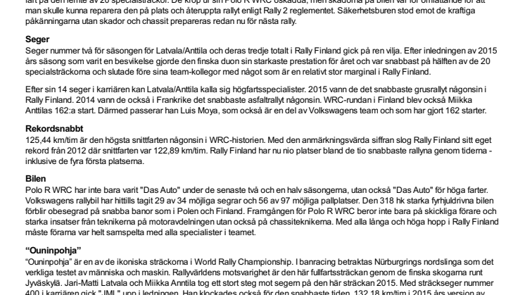 Jari-Matti Latvala vinner sitt hemmarally