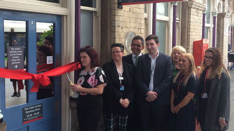 Partners officially open The Calm Corner at Crewe station - June 2019