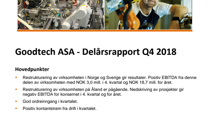 Kvartalsrapport Q4 2018