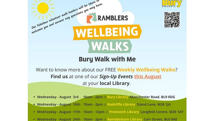 Bury Live Well Service offers you the joys of walking